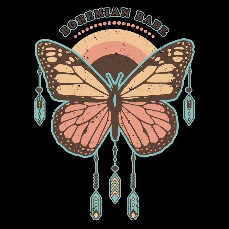Bohemian Babe - Papillon Boho Rétro