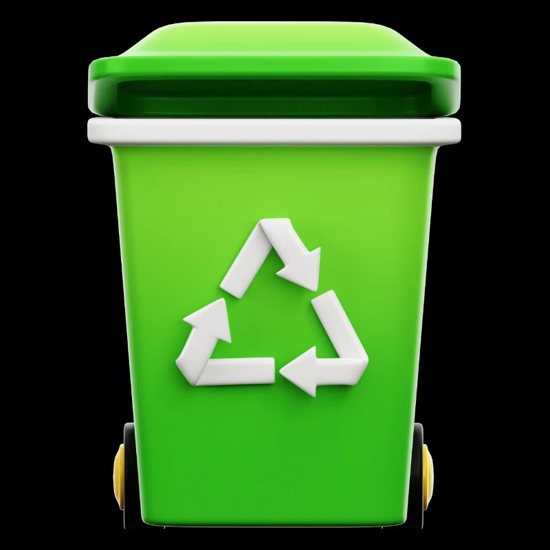Recycling, Mülleimer, selektive Sortierung
