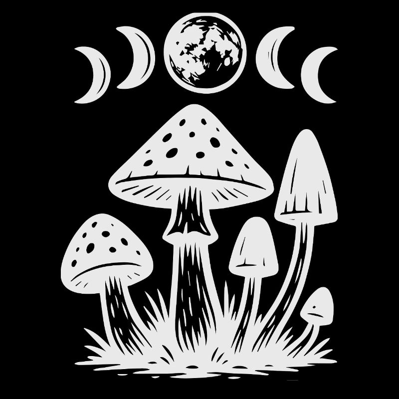 Nuit Champignon Myth Design, Phases de Lune, Gothique