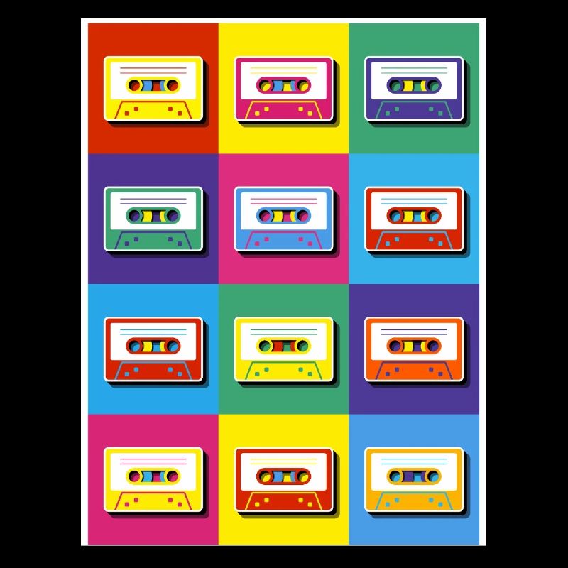 Pop Art Cassette Tapes
