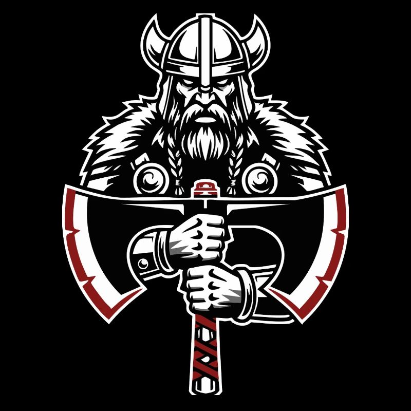 Bouclier Viking Runes Entrelacs Celtiques Mascotte