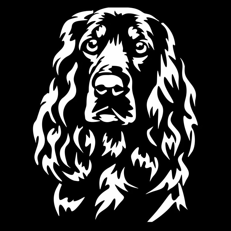 Field Spaniel Head "Black Edition"