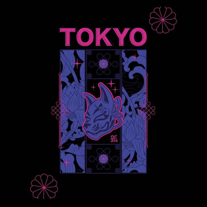 Conception du Kitsune Néon de Tokyo