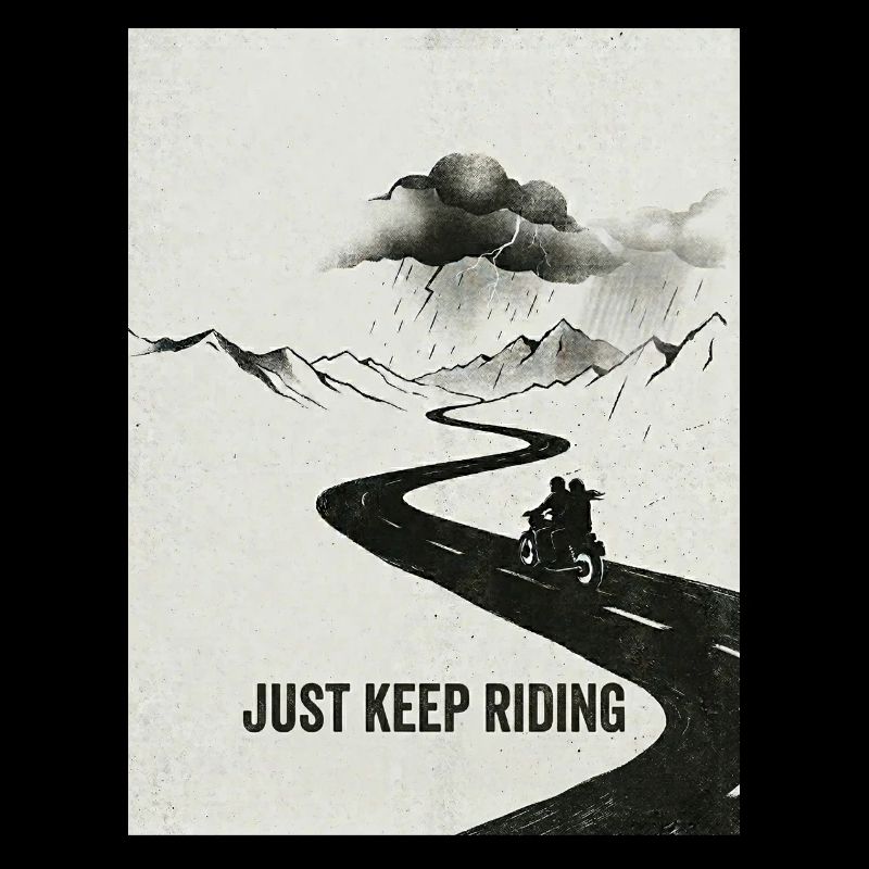 Continue simplement à faire de l’aventure à moto