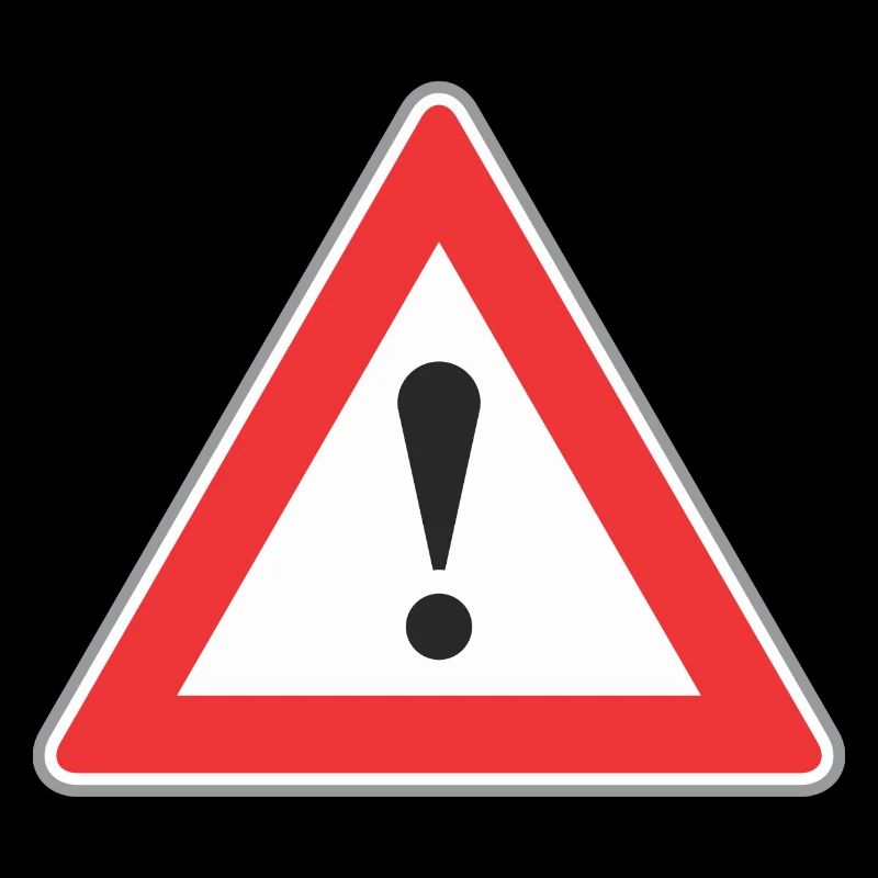 Point Road Sign d'exclamation