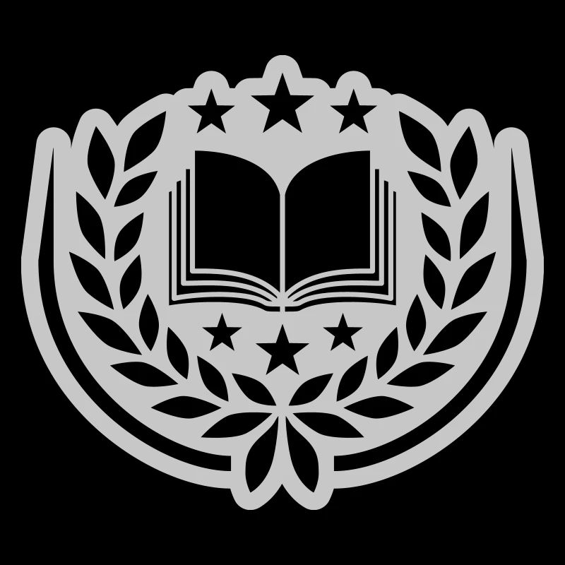Wappen Buch Sterne Lorbeerkranz