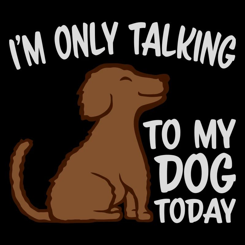 only talking to dog