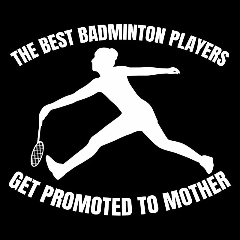 Badminton Mom Mama Federball Mutter Badmintonspiel