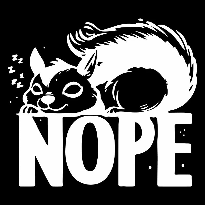 Nope Eichhörnchen Faulenzer Geschenkideen