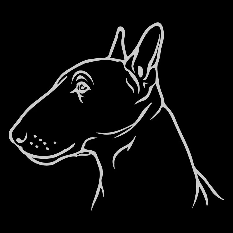 Bull terrier miniature tête de profil