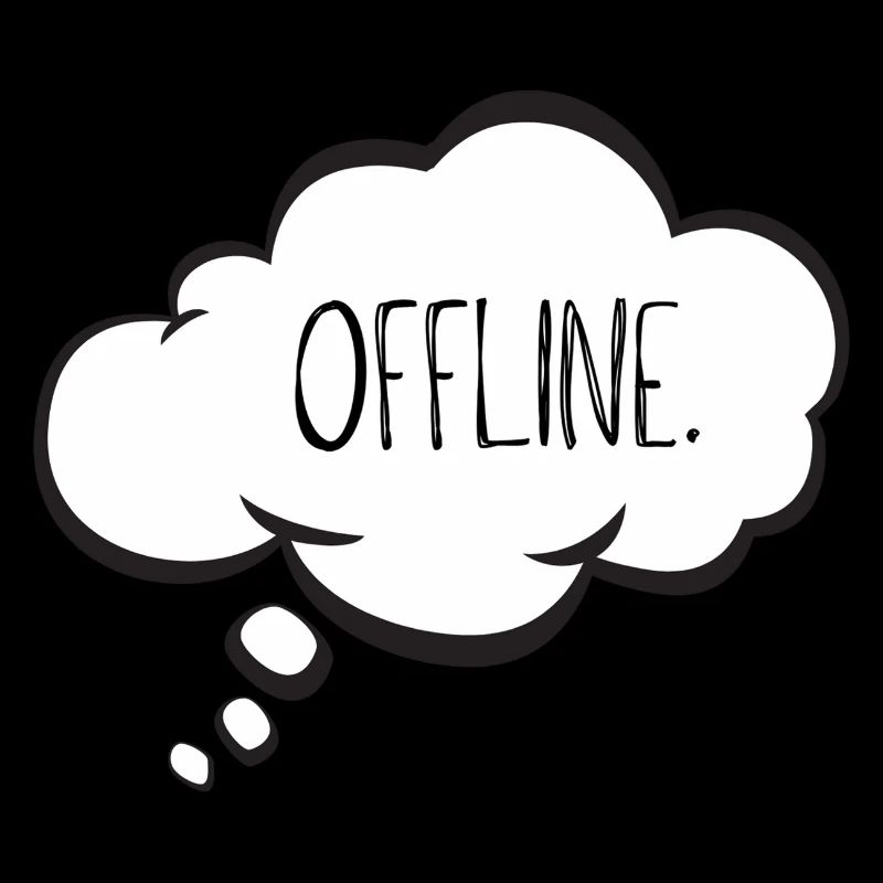 Auszeit Statement Design Denkblase - OFFLINE