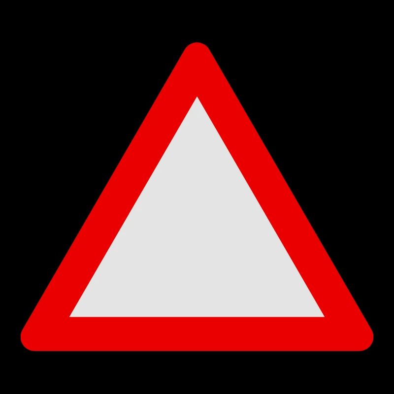 Blank Warning Triangle