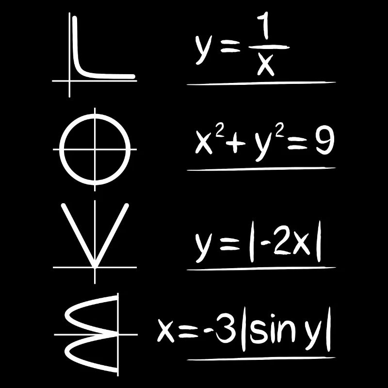 Mathe Physik Mathematiker Physiker Geschenk Love
