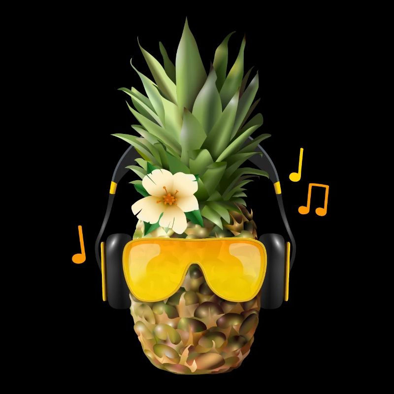 Fat Pineapple Beats - T-Shirt Summer Motif