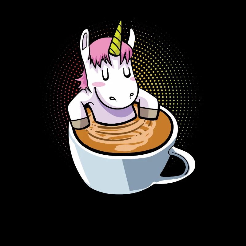 Einhorn Kaffee Regenbogen
