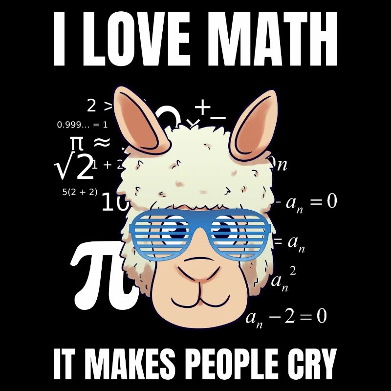J’adore les mathématiques ça fait pleurer les gens professeur de maths