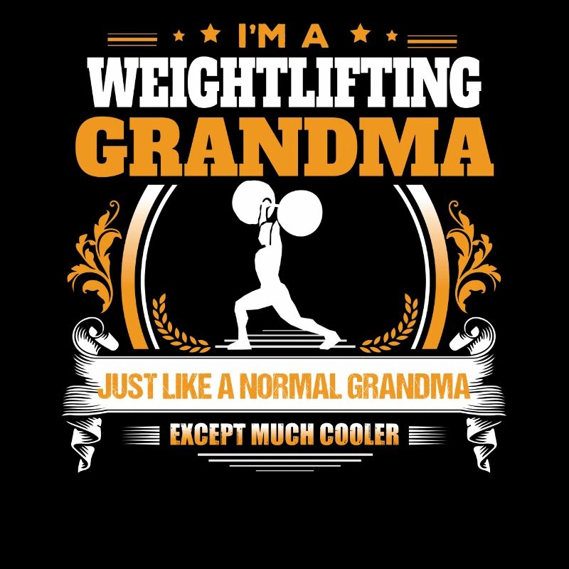 Gewichtheben Großmutter Shirt Geschenkidee