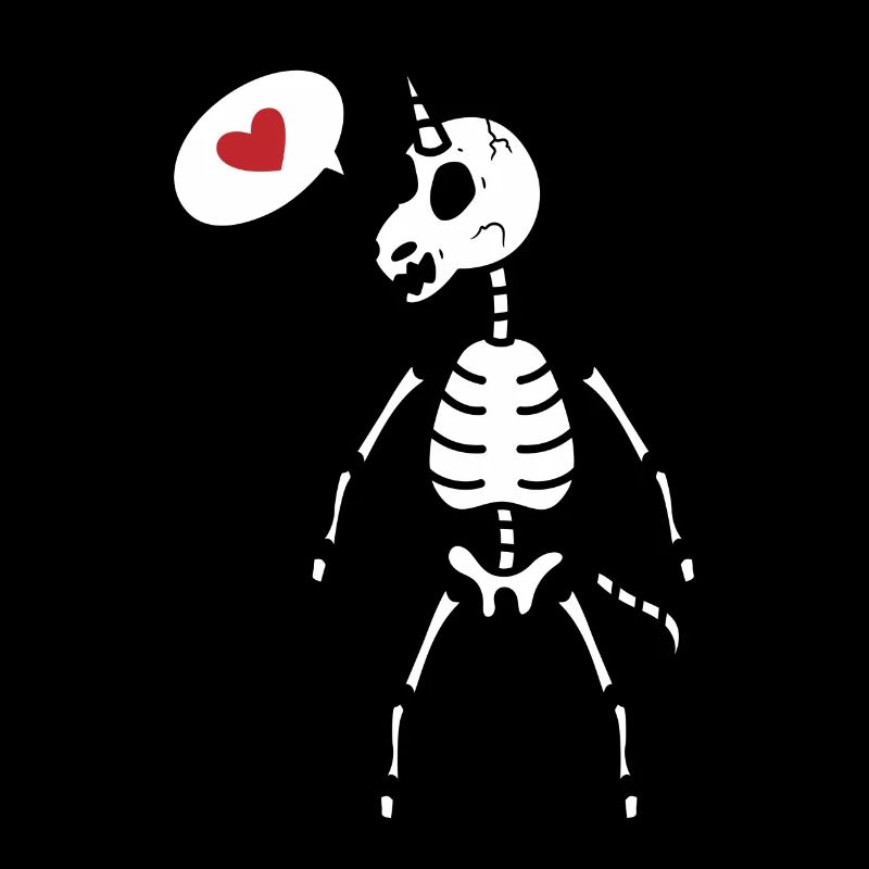 Licorne squelette Skeleton effrayant