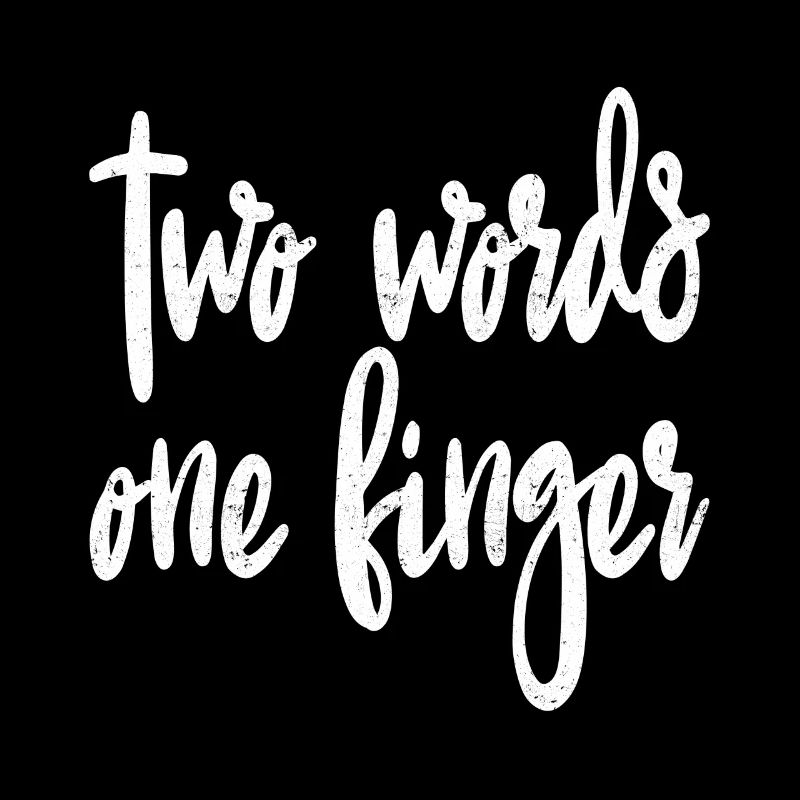 two words one finger