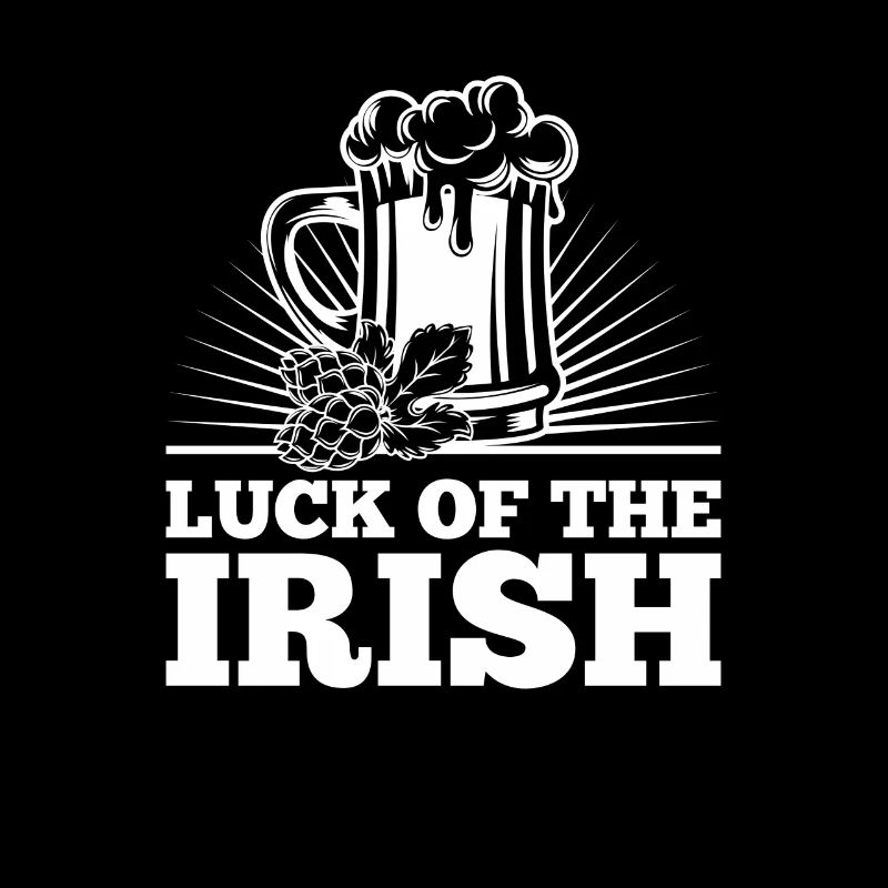 Glück des irischen Bieres kühlen St. Patricks Day ab