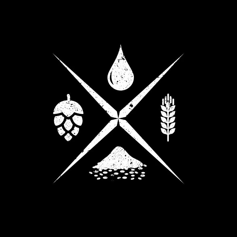 Houblon malt de levure de l'eau - bière artisanale bière de brassage