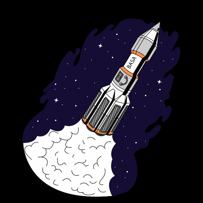 Rocket se lance dans l'espace