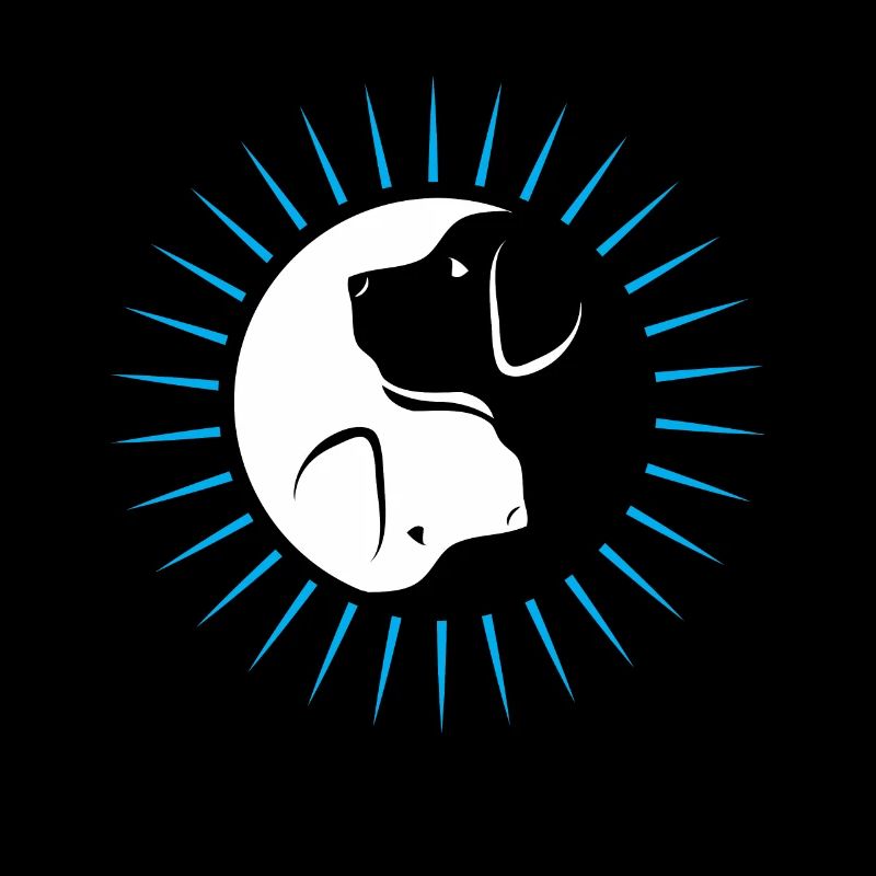 Yin Yang chien cadeau - Doux Labrador