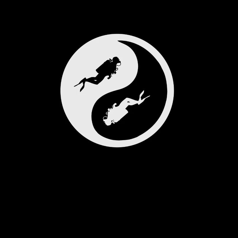 Plongée sous-marine Ying et Yang Diver Diving Underwater