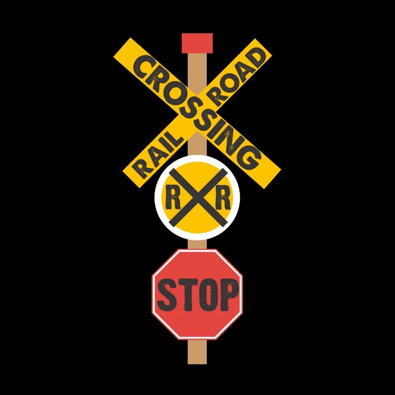 Eisenbahn Überquerung Straßenschild