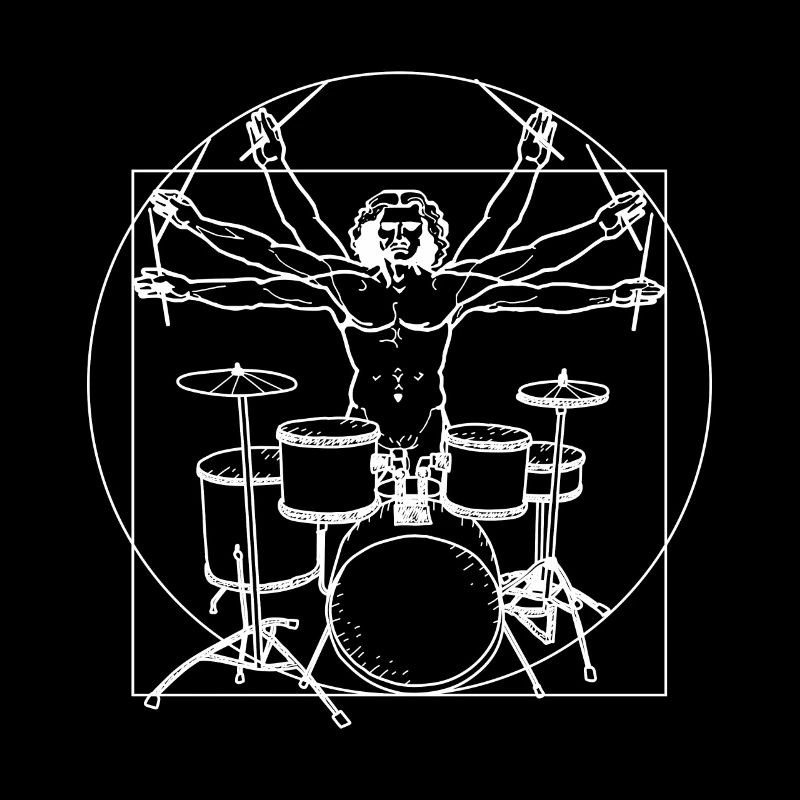 Drummer drums Da Vinci drummer