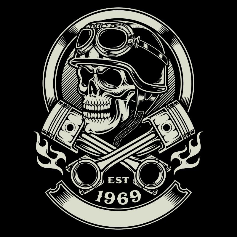 Skull biker - EST 1969