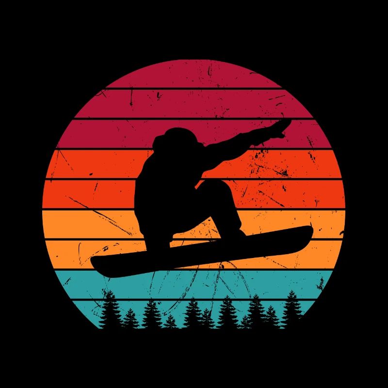 Snowboarding snowboarding snowboarder idée cadeau