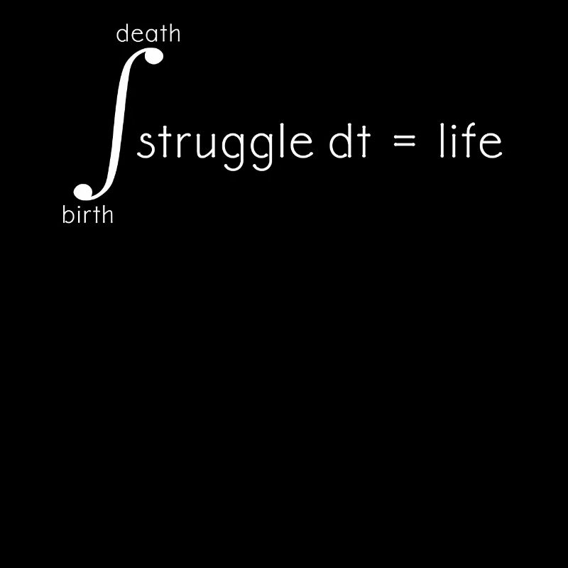 Integral Of Life Death Birth Mathe Schule Kampf u