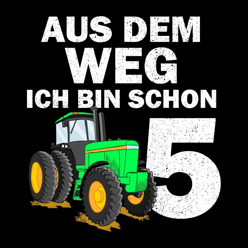 5. Geburtstag Junge Ich bin schon 5 Jahre Traktor