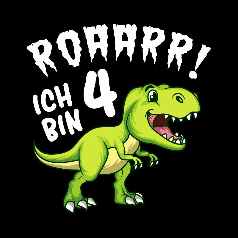 Dino Geburtstag Ich bin 4 Jahre Dino Geschenk