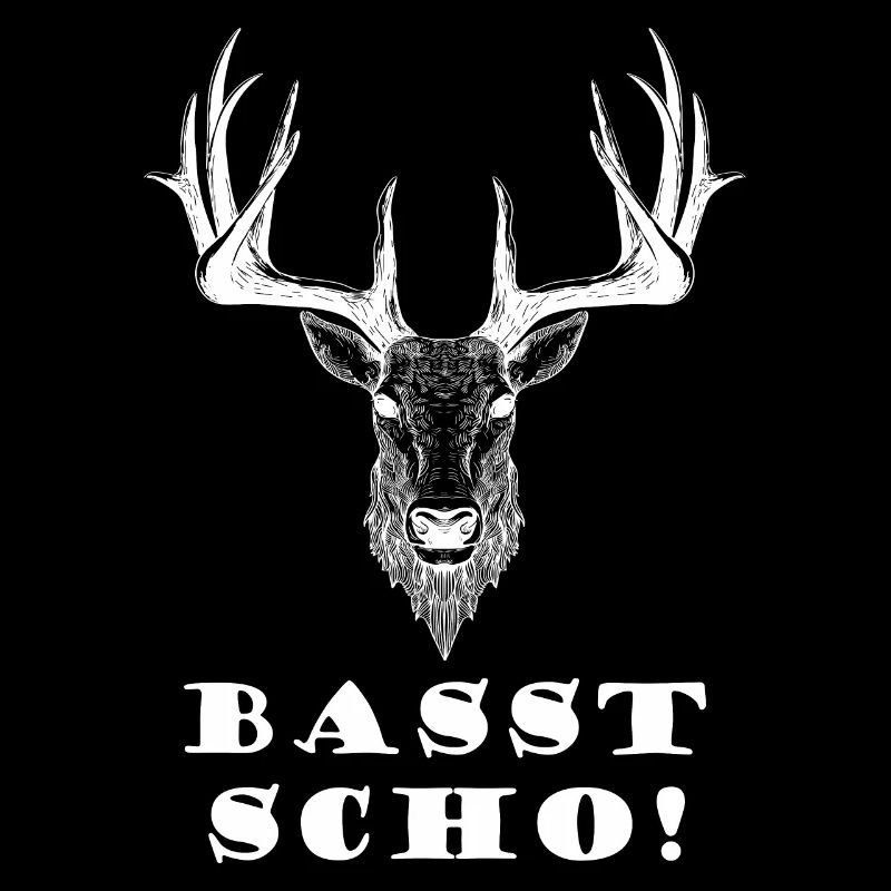 Basst Scho! Bayern Elch Hirsch Bayrisch
