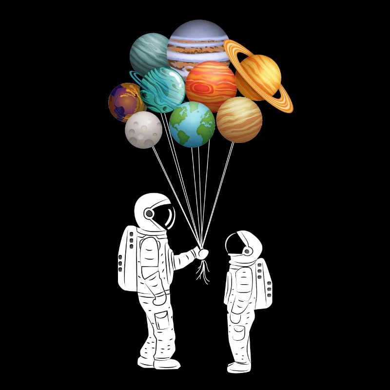 Astronaute astronome planète ballon cosmos