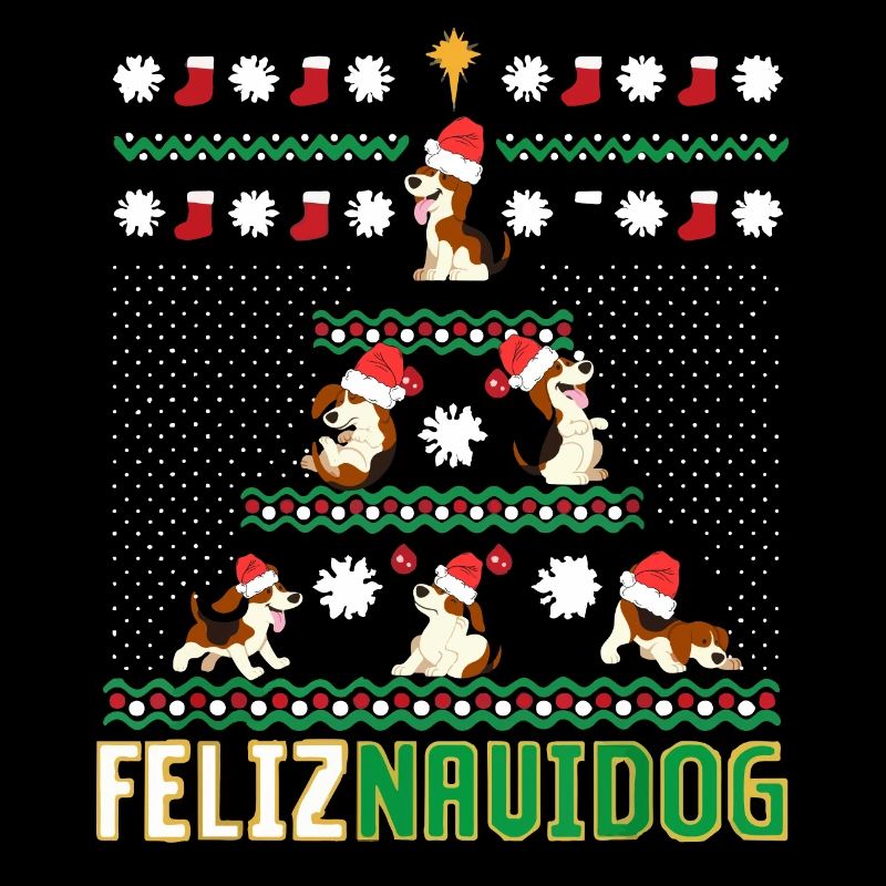 Beagles Feliz Navidog Merry Chritsmas