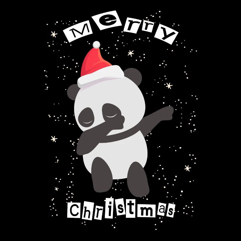 Christmas dabbing panda