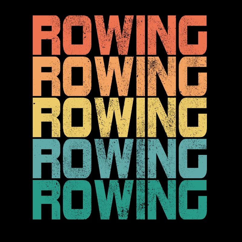 Rowing Rower Rudder Saying Retro Gift