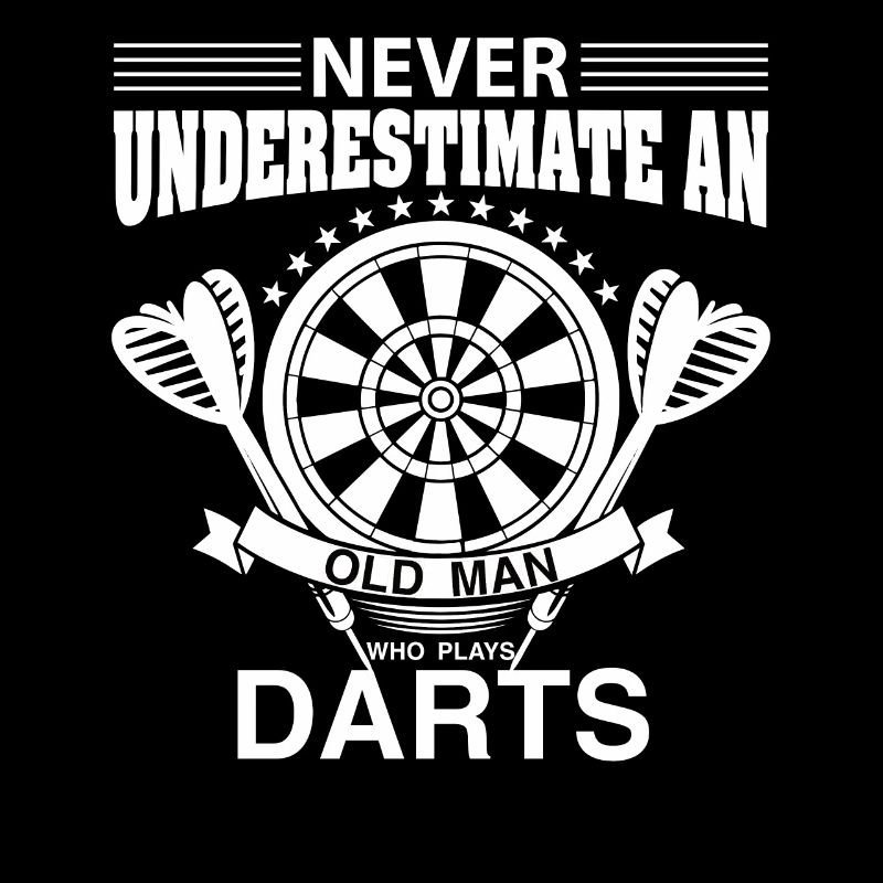 Darts | Old man | Dartboard Darts Player