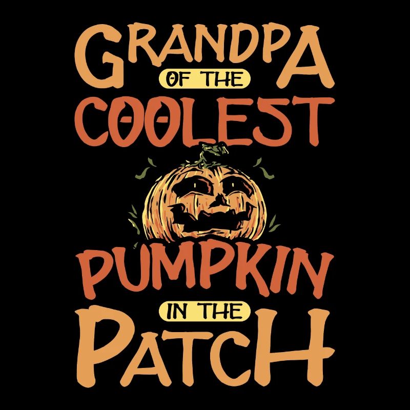 Grand-père la citrouille la plus cool dans le patch Halloween