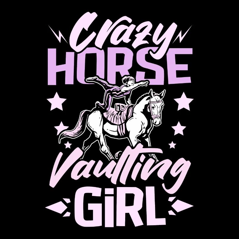 Fille folle de saut de chevaux