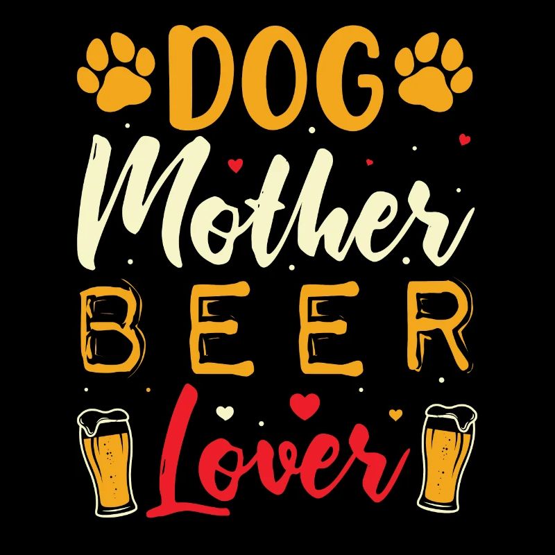 Hunde Mutter Bierliebhaberin