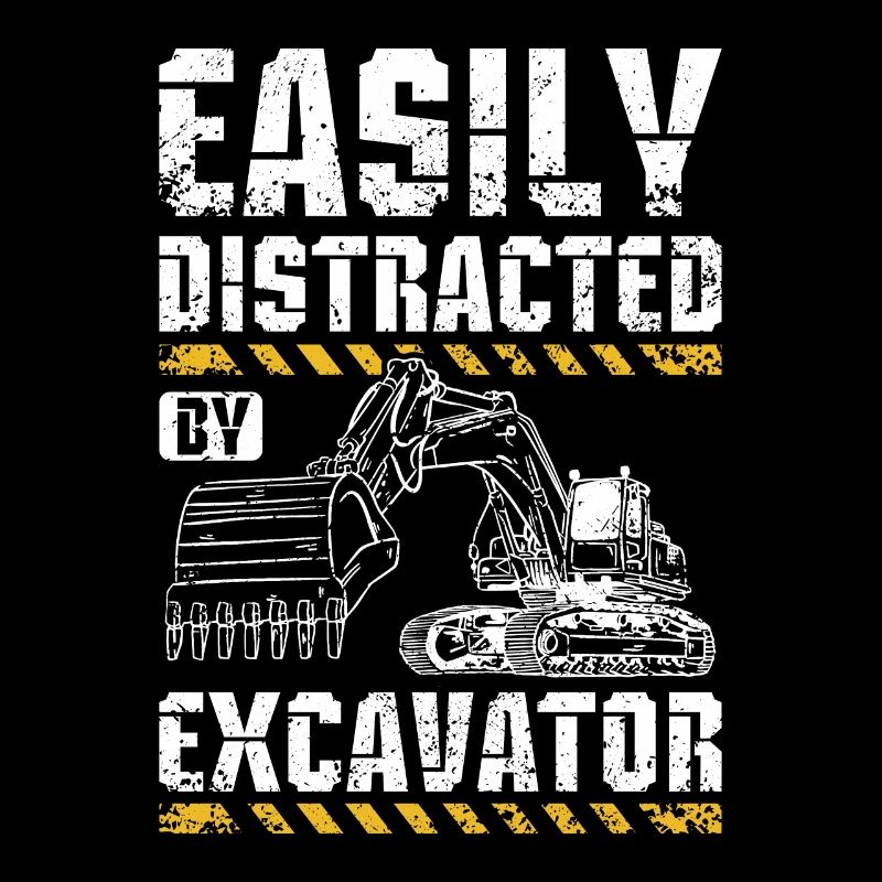 Facilement distrait par une excavatrice