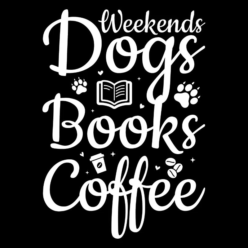 Chiens de café et livres