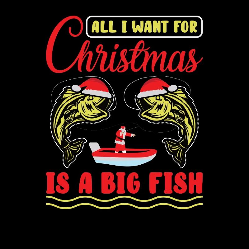 Pêcheur de Noël Pêche Poisson Pêche Cadeau