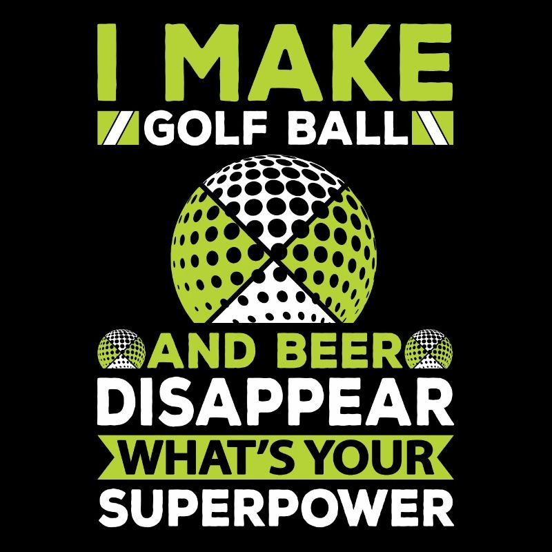 Golf Beer Tee Golf Ball Golfer Drink