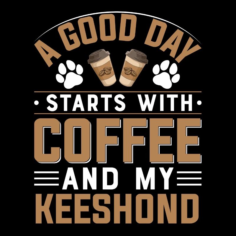 Wolfsspitz dog breed coffee drinking caffeine paw
