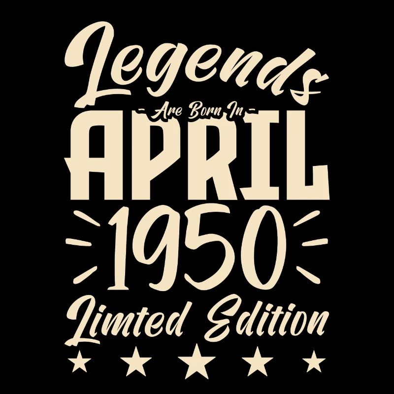 Geboren im April 1950. Geburtstagsgeschenk.
